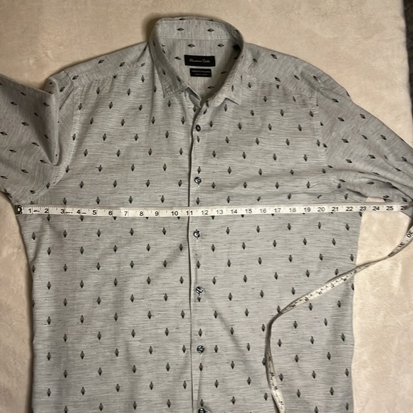Massimo Dutti White Patterned Shirt - Picture 7 of 10